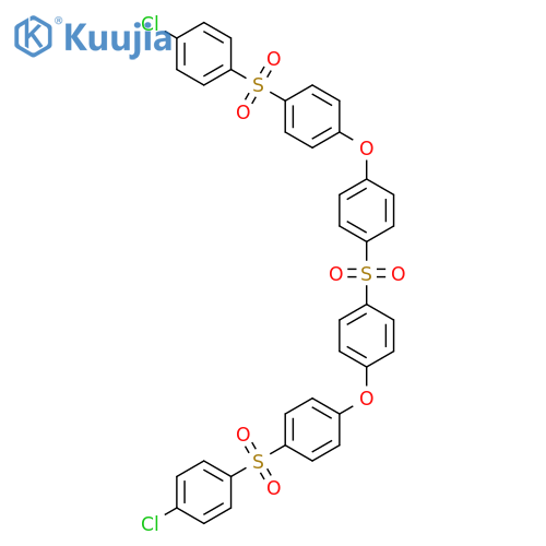 1-[4-(4-chlorophenyl)sulfonylphenoxy]-4-[4-[4-(4-chlorophenyl)sulfonylphenoxy]phenyl]sulfonylbenzene structure