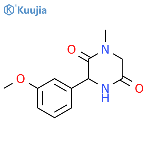3-(3-Methoxyphenyl)-1-methylpiperazine-2,5-dione structure