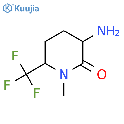 3-Amino-1-methyl-6-(trifluoromethyl)piperidin-2-one structure