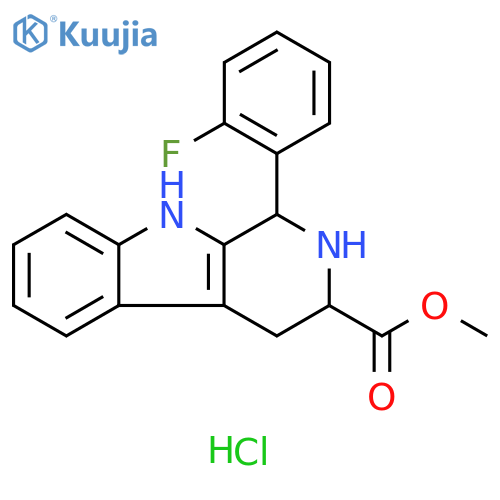 Methyl 1-(2-Fluorophenyl)-2,3,4,9-tetrahydro-1H-β-carboline-3-carboxylate Hydrochloride structure