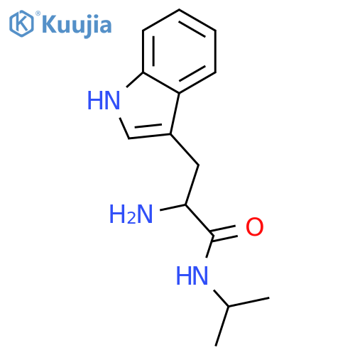 2-Amino-3-(1H-indol-3-yl)-N-isopropyl-propionamide structure