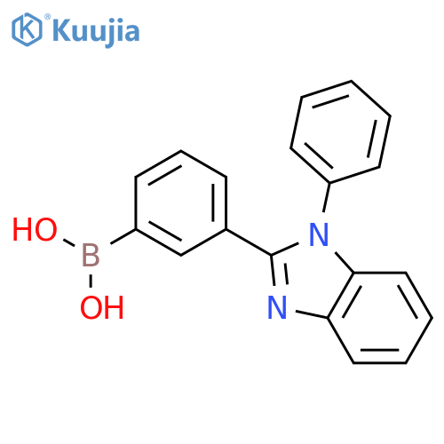 (3-(1-Phenyl-1H-benzo[d]imidazol-2-yl)phenyl)boronic acid structure