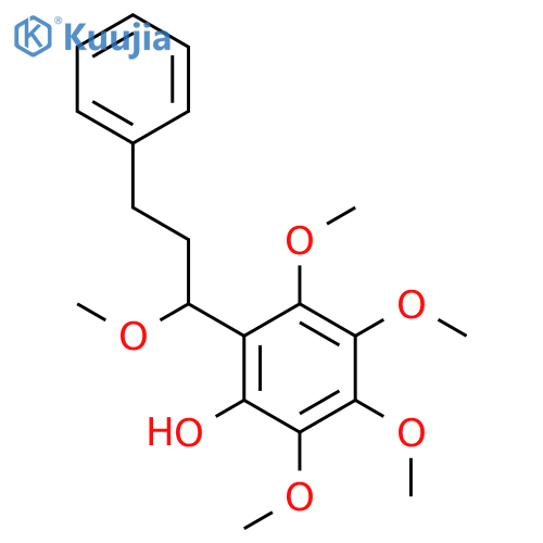 1-(2-hydroxy-3,4,5,6-tetramethoxyphenyl)-1-methoxy-3-phenylpropane structure