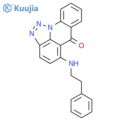 6H-[1,2,3]Triazolo[4,5,1-de]acridin-6-one, 5-[(2-phenylethyl)amino]- structure