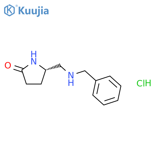 (5S)-5-(Benzylamino)methylpyrrolidin-2-one Hydrochloride structure