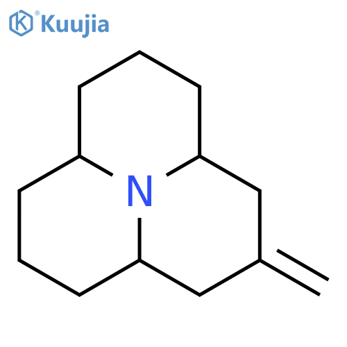 Pyrido[2,1,6-de]quinolizine, dodecahydro-2-methylene-, (3aR,9aS)-rel- structure