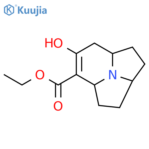 Pyrrolo[2,1,5-cd]indolizine-5-carboxylic acid, 1,2,2a,3,4,4a,7,7a-octahydro-6-hydroxy-, ethyl ester, (2aR,4aR,7aR)-rel- structure