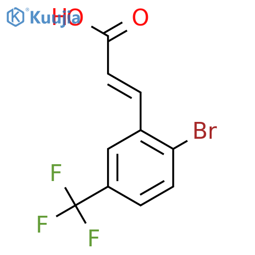 2-Bromo-5-(trifluoromethyl)cinnamic acid structure