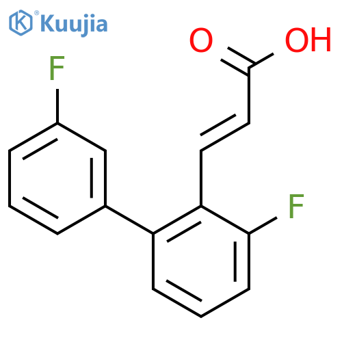 (e)-3-(3',3-Difluorobiphenyl-2-yl)acrylic acid structure