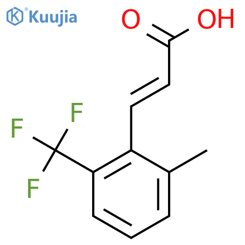 2-Methyl-6-(trifluoromethyl)cinnamic acid structure