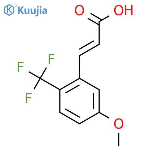 5-Methoxy-2-(trifluoromethyl)cinnamic acid structure