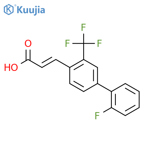 (e)-3-(2'-Fluoro-3-(trifluoromethyl)biphenyl-4-yl)acrylic acid structure