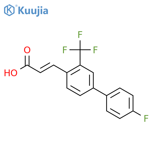 (e)-3-(4'-Fluoro-3-(trifluoromethyl)biphenyl-4-yl)acrylic acid structure