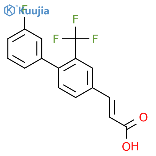 (e)-3-(3'-Fluoro-2-(trifluoromethyl)biphenyl-4-yl)acrylic acid structure