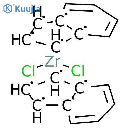Zirconium,dichlorobis[(1,2,3,3a,7a-h)-1H-inden-1-yl]- structure