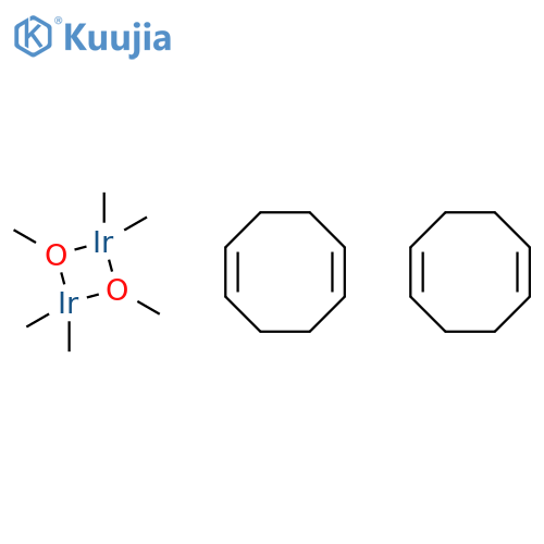 Di-μ-methoxobis(1,5-cyclooctadiene)diiridium(Ⅰ) structure