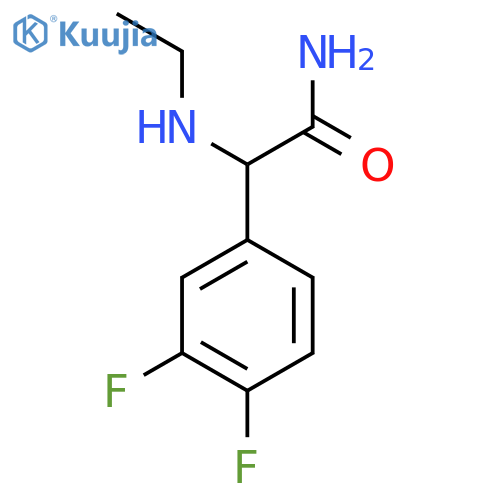 2-(3,4-Difluorophenyl)-2-(ethylamino)acetamide structure