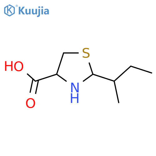 2-(Butan-2-yl)-1,3-thiazolidine-4-carboxylic acid structure