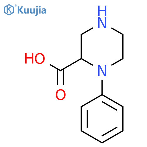 1-Phenyl-piperazine-2-carboxylic Acid Dihydrochloride structure