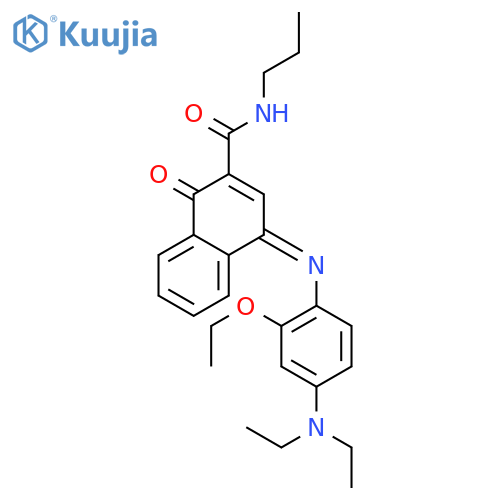 2-Naphthalenecarboxamide,4-[[4-(diethylamino)-2-ethoxyphenyl]imino]-1,4-dihydro-1-oxo-N-propyl- structure