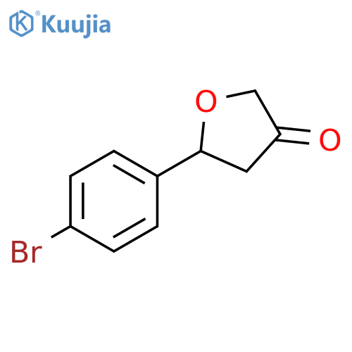 5-(4-bromophenyl)oxolan-3-one structure