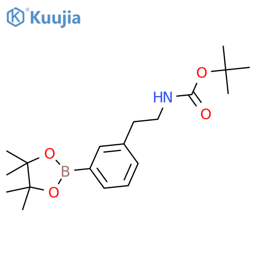 Tert-butyl 3-(4,4,5,5-tetramethyl-1,3,2-dioxaborolan-2-YL)phenethylcarbamate structure