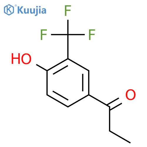 4'-Hydroxy-3'-(trifluoromethyl)propiophenone structure
