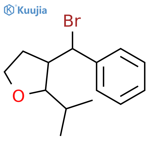 Furan, 3-[(R)-bromophenylmethyl]tetrahydro-2-(1-methylethyl)-, (2S,3S)-rel- structure