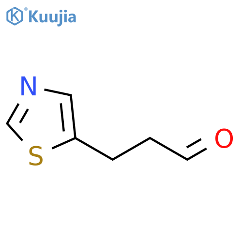 3-(1,3-thiazol-5-yl)propanal structure