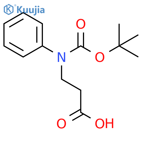 3-{(tert-butoxy)carbonyl(phenyl)amino}propanoic acid structure