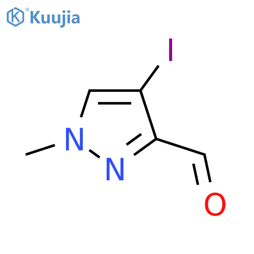 4-Iodo-1-methyl-1H-pyrazole-3-carbaldehyde structure