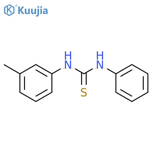 Thiourea, N-(3-methylphenyl)-N'-phenyl- structure