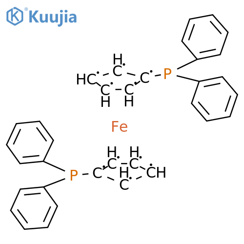ferrous;cyclopenta-2,4-dien-1-yl(diphenyl)phosphane(1:2) structure