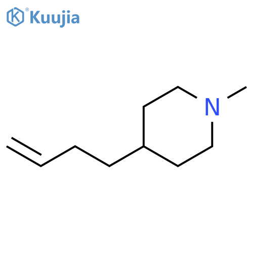 4-But-3-enyl-1-methylpiperidine structure