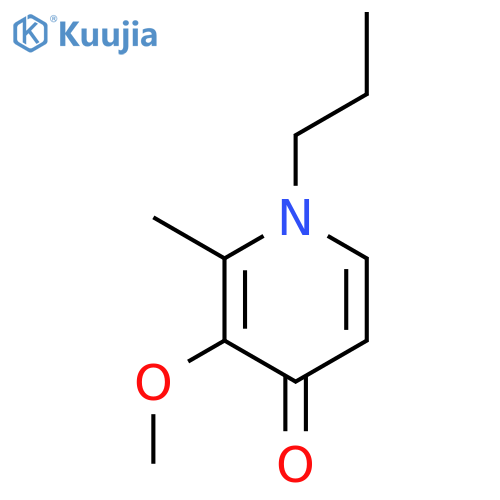 4(1H)-Pyridinone, 3-methoxy-2-methyl-1-propyl- structure