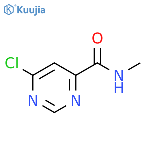 4-Pyrimidinecarboxamide, 6-chloro-N-methyl- structure