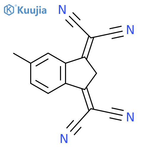 Propanedinitrile, 2,2'-(5-methyl-1H-indene-1,3(2H)-diylidene)bis- structure