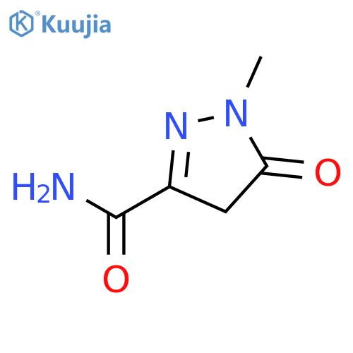 1H-Pyrazole-3-carboxamide,4,5-dihydro-1-methyl-5-oxo- structure
