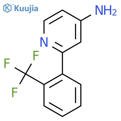 2-[2-(Trifluoromethyl)phenyl]pyridin-4-amine structure