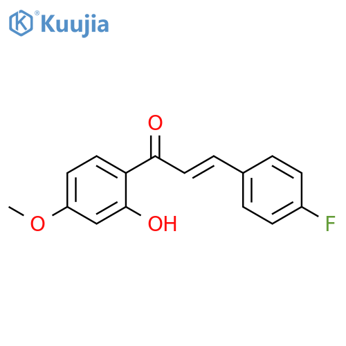 (2E)-3-(4-fluorophenyl)-1-(2-hydroxy-4-methoxyphenyl)prop-2-en-1-one structure