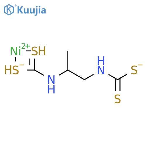 Nickel,[[2-[(dithiocarboxy)amino]-1-methylethyl]carbamodithioato(2-)-kS,kS']- (9CI) structure