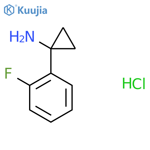 1-(2-Fluorophenyl)cyclopropan-1-amine hydrochloride structure