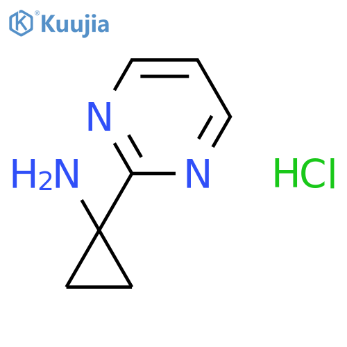 1-(pyrimidin-2-yl)cyclopropan-1-amine hydrochloride structure