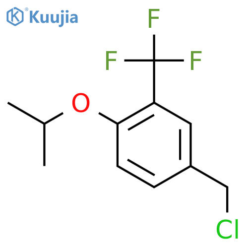4-(Chloromethyl)-1-isopropoxy-2-(trifluoromethyl)benzene structure