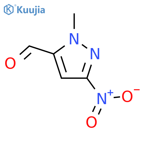 1-methyl-3-nitro-1H-pyrazole-5-carbaldehyde structure