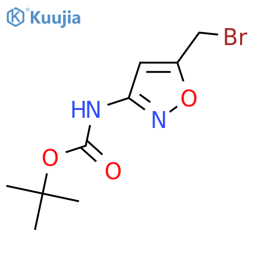 tert-butyl N-5-(bromomethyl)-1,2-oxazol-3-ylcarbamate structure