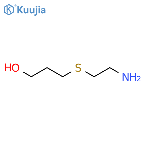 3-(2-Aminoethyl)sulfanylpropan-1-ol structure