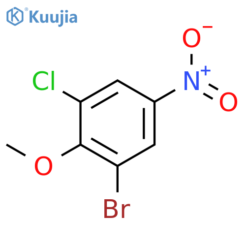 2-Bromo-6-chloro-4-nitroanisole structure