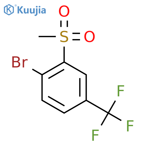 1-Bromo-2-(methylsulfonyl)-4-(trifluoromethyl)benzene structure