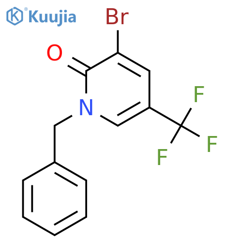 1-Benzyl-3-bromo-5-(trifluoromethyl)pyridin-2(1H)-one structure
